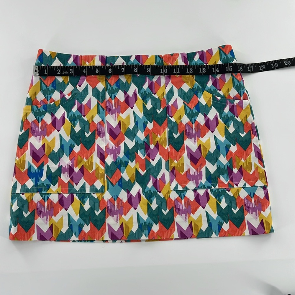 Kate Spade mini skirt Saturday Multicolored‎ size 2 retro 70s abstract - Picture 3 of 7